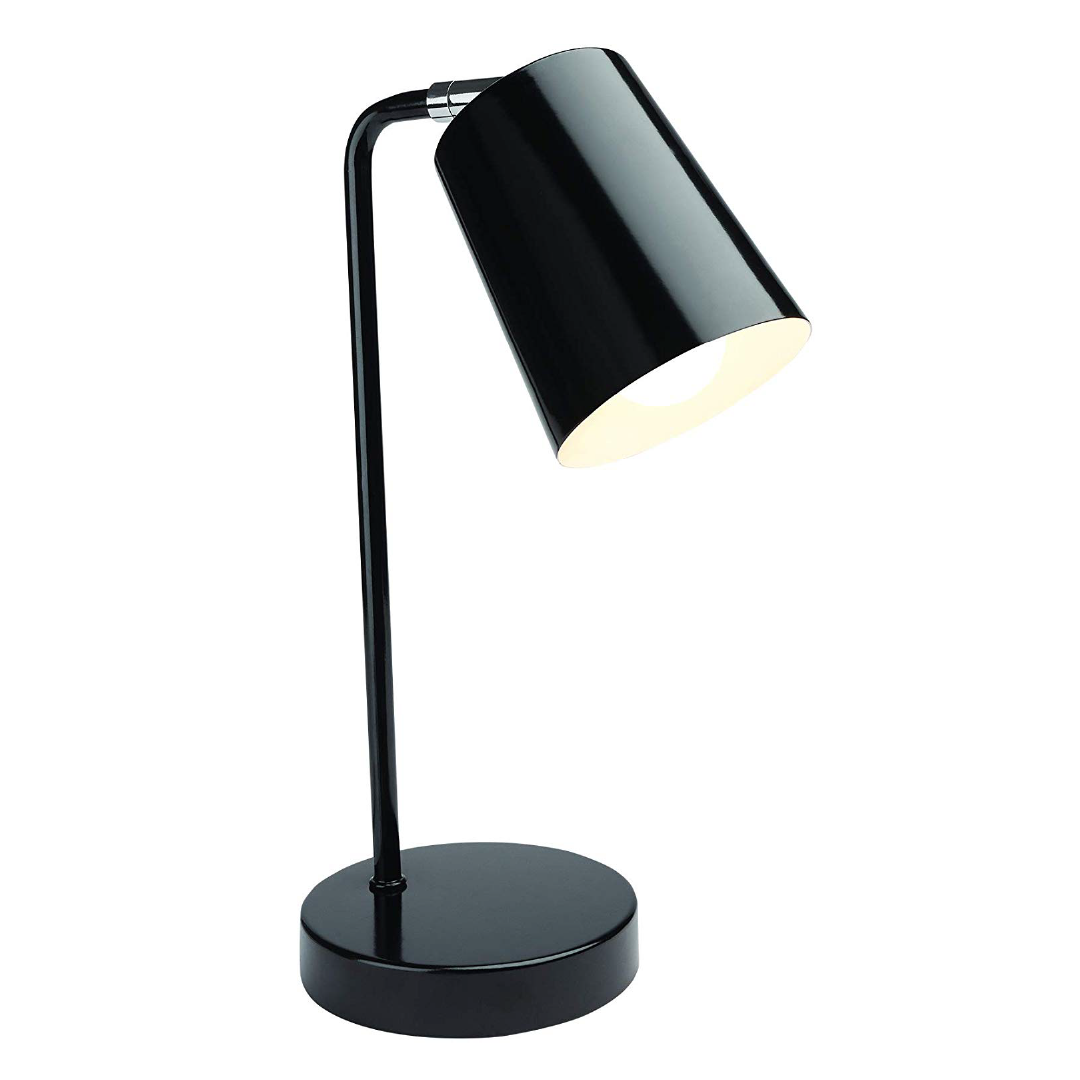 black industrial desk lamp