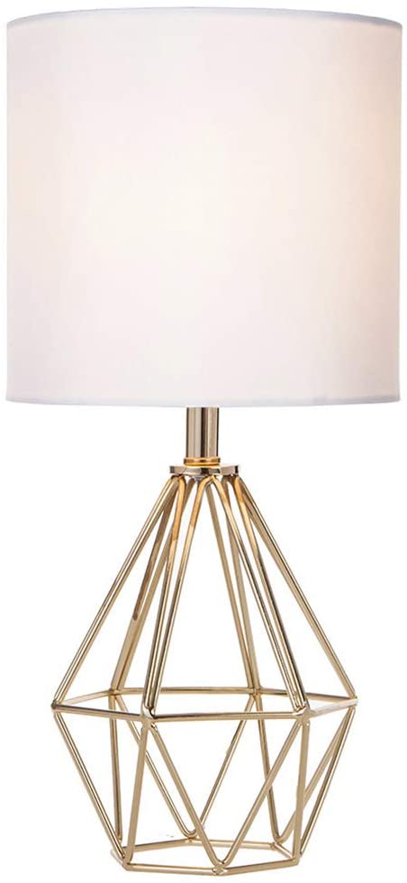 gold geometric modern desk lamp