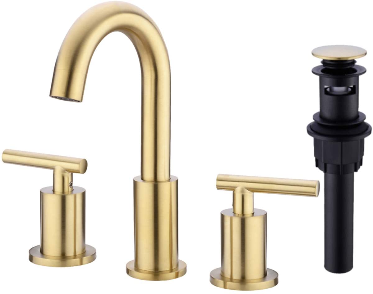 gold modern faucet
