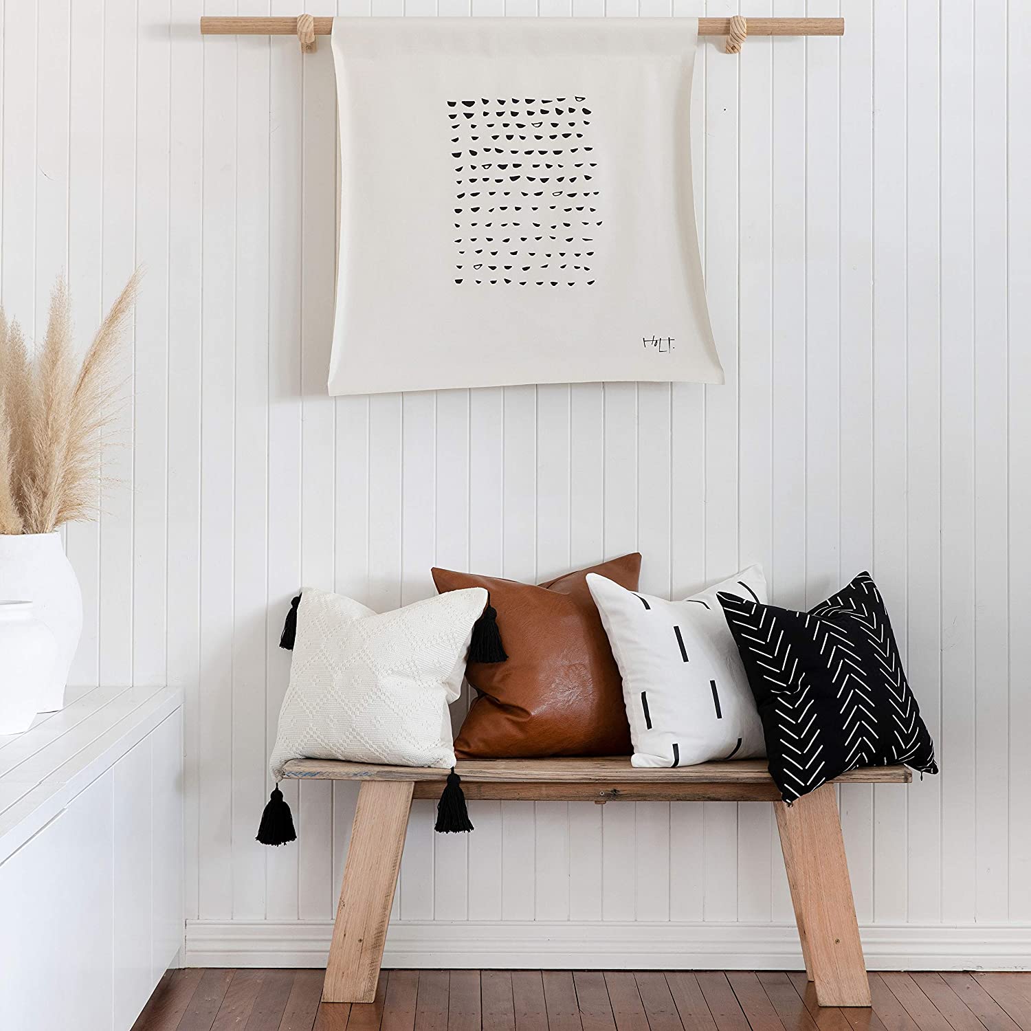 square scandinavian throw pillow set