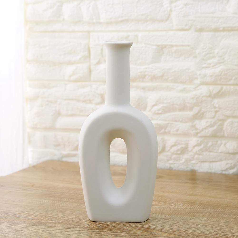 White Vase Ceramics - Modern Vases